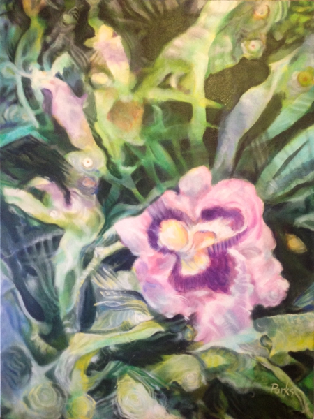 Pink Flower and Foliage by Jim Parks