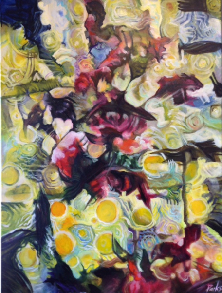 Roses On Trellis by Jim Parks