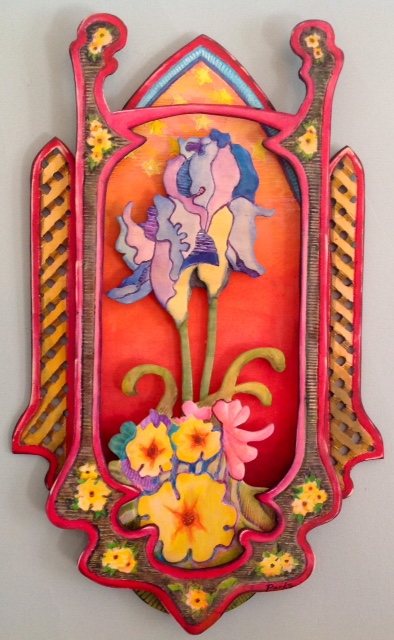 Click here to view Iris Construction (Mucha's Irises) by Jim Parks
